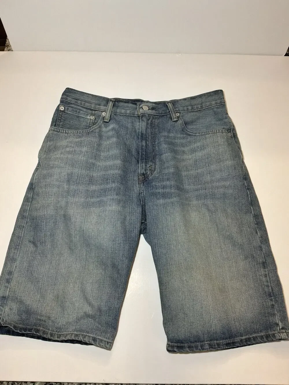 Mens Levi’s 569 Men’s Loose Straight Baggy Denim Jorts Shorts Y2K Size 32